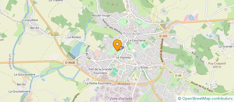 localisation de l'entreprise SCI MCN IMMOBILIER  POUZAUGES