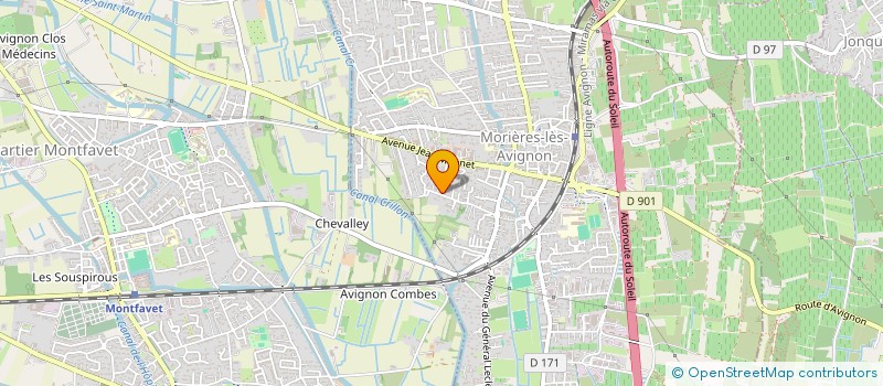 localisation de l'entreprise SCI MCPG  MORIERES-LES-AVIGNON