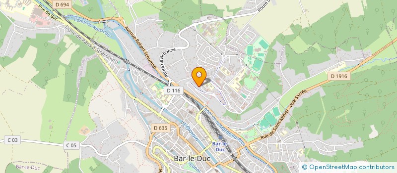 localisation de l'entreprise SCI MCPRAPHA à BAR-LE-DUC