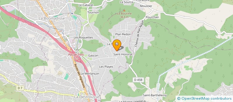 localisation de l'entreprise SCI MCR 13  LA BOUILLADISSE