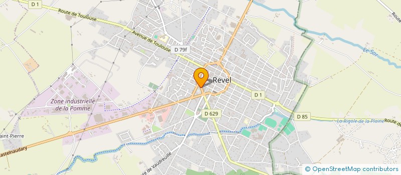 localisation de l'entreprise SCI MCR  REVEL