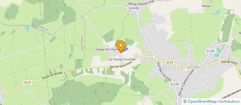 localisation de l'entreprise SCI MCR  VENDAT