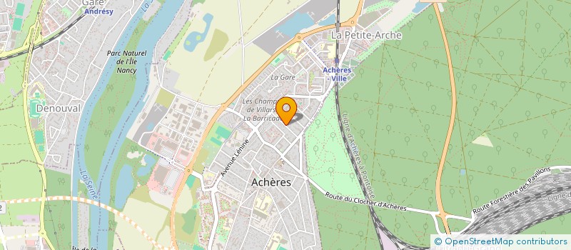 localisation de l'entreprise SCI MCS  ACHERES