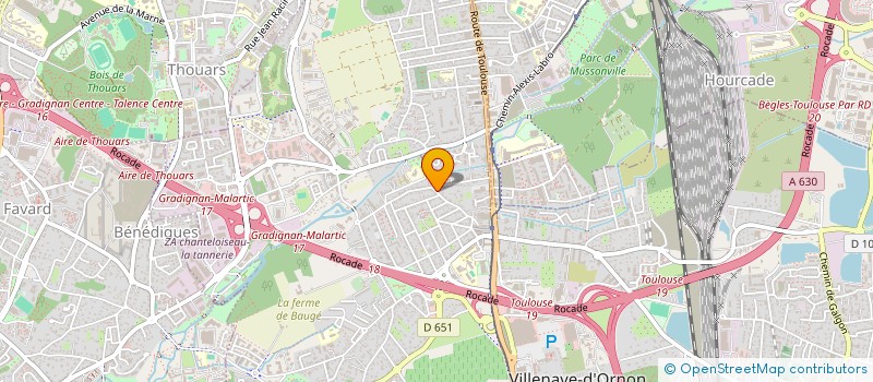 localisation de l'entreprise SCI MCSL  VILLENAVE-D'ORNON