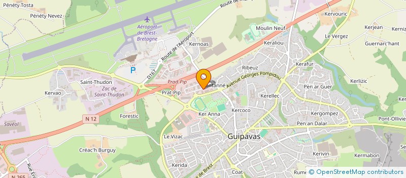 localisation de l'entreprise SCI MCSLC  GUIPAVAS