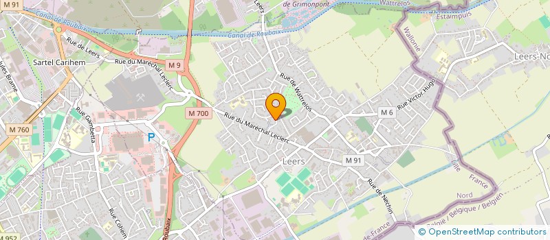 localisation de l'entreprise SCI MCT  LEERS