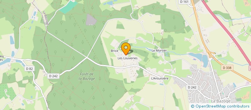 localisation de l'entreprise SCI MCTL DEVELOPPEMENT  LA BAZOGE