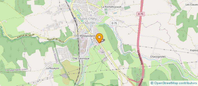 localisation de l'entreprise SCI MCV MICHEL  SAINT-CHELY-D'APCHER