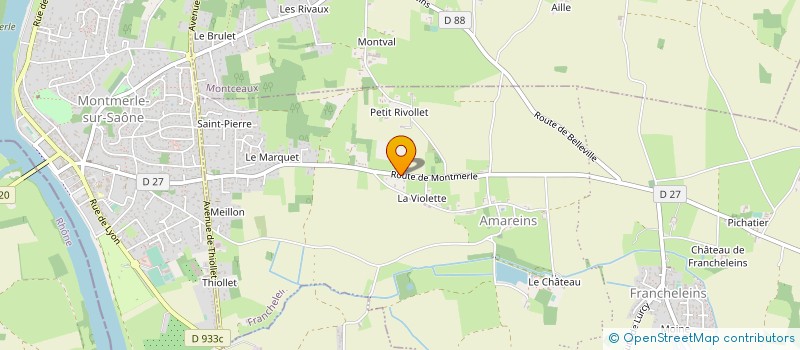 localisation de l'entreprise SCI MCVM  FRANCHELEINS