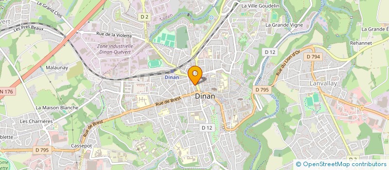 localisation de l'entreprise SCI MCW  DINAN