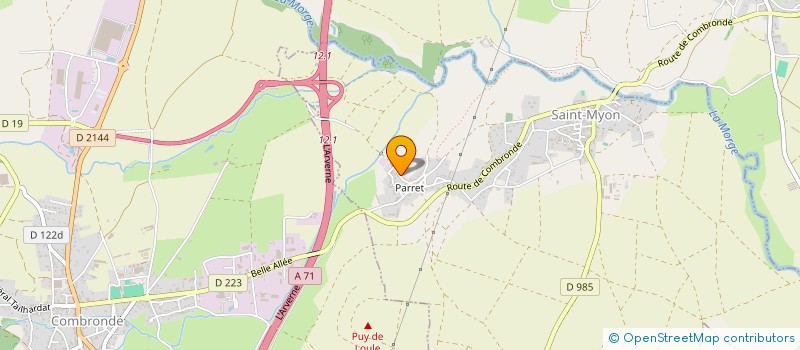 localisation de l'entreprise SCI MCW LAROCHE  COMBRONDE