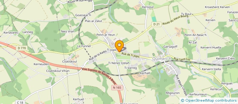 localisation de l'entreprise SCI MD  PONT-DE-BUIS-LES-QUIMERCH