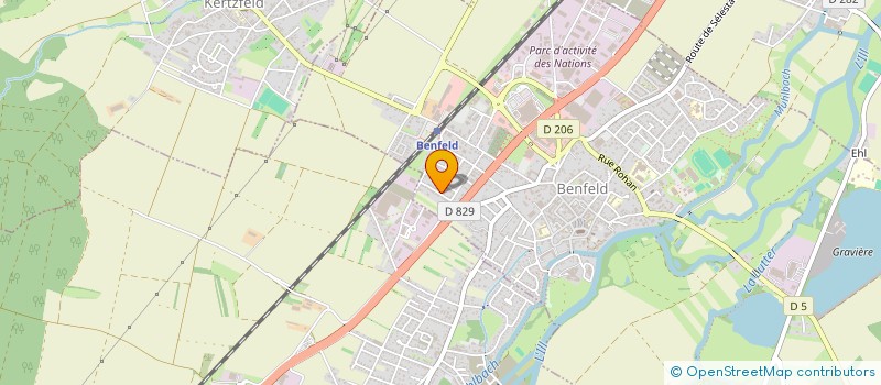 localisation de l'entreprise SCI MD  BENFELD