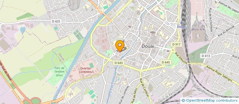 localisation de l'entreprise SCI MD ET HP à DOUAI