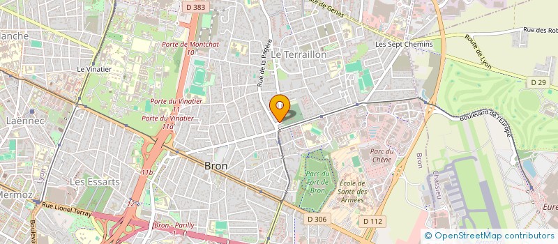 localisation de l'entreprise SCI MD-HD  BRON