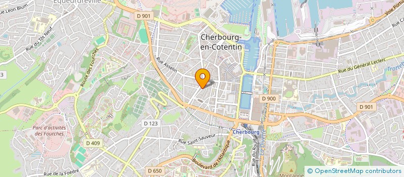 localisation de l'entreprise SCI MD MONTEBELLO à CHERBOURG-EN-COTENTIN
