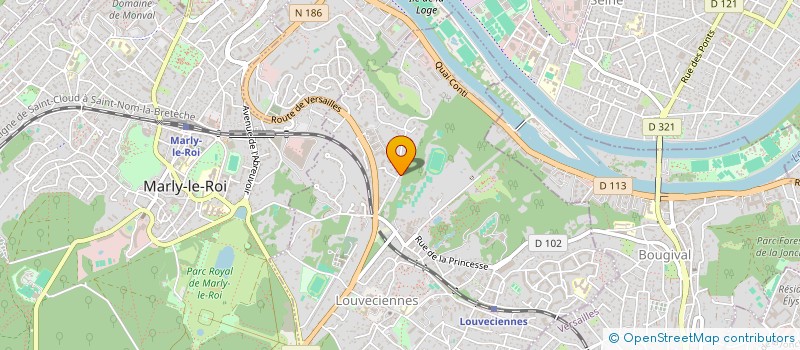 localisation de l'entreprise SCI MD RAPHAEL  LOUVECIENNES