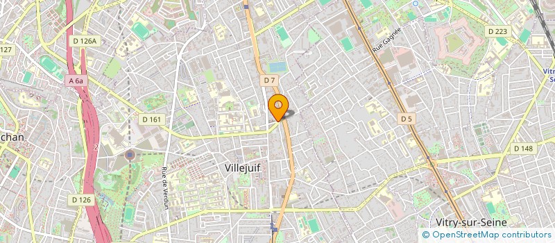 localisation de l'entreprise SCI MD2G METROPOLIS à VILLEJUIF