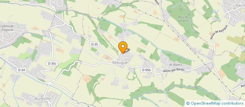 localisation de l'entreprise SCI MD2N  REBIGUE