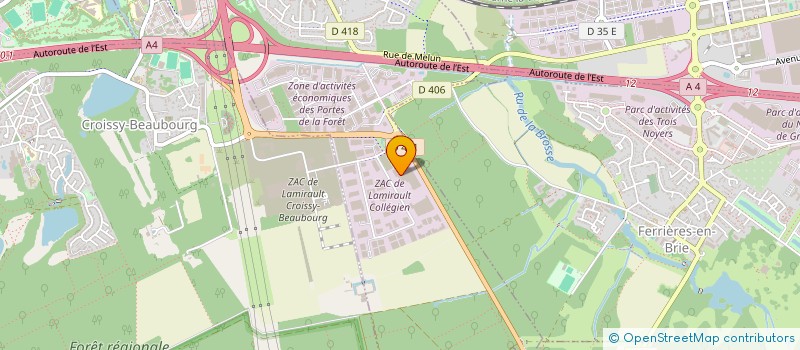 localisation de l'entreprise SCI MDA  COLLEGIEN