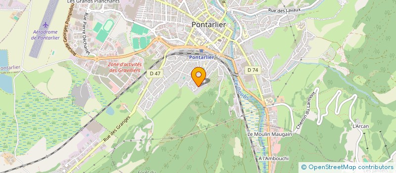 localisation de l'entreprise SCI MDA  PONTARLIER