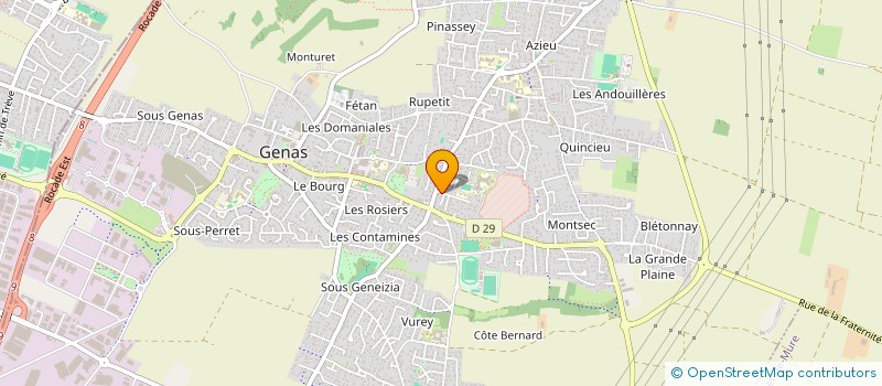 localisation de l'entreprise SCI MDB  GENAS