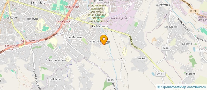 localisation de l'entreprise SCI MDB 47 à ALBI