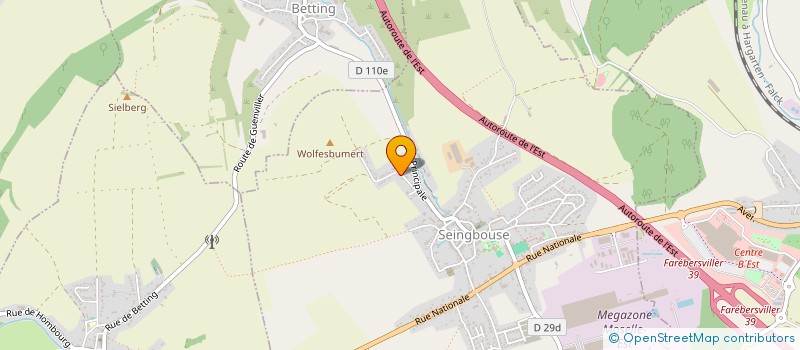 localisation de l'entreprise SCI MDB  SEINGBOUSE