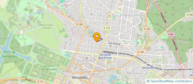 localisation de l'entreprise SCI MDB à VERSAILLES