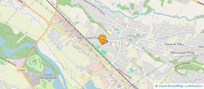 localisation de l'entreprise SCI MDB  LESCAR