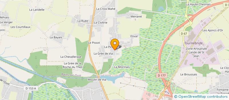 localisation de l'entreprise SCI MDB  BAINS-SUR-OUST