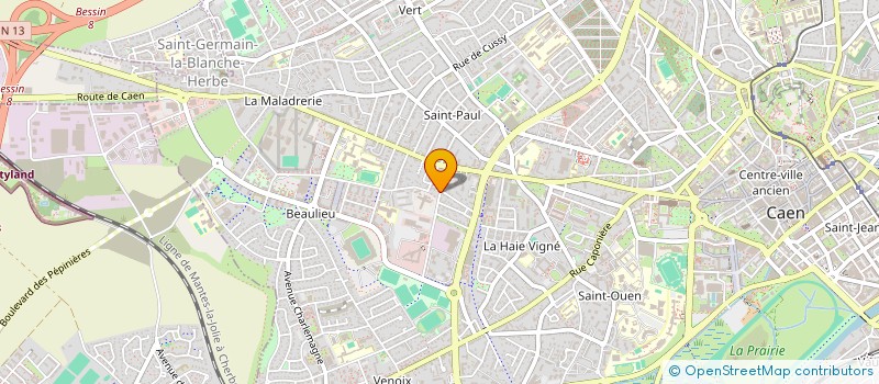 localisation de l'entreprise SCI MDB MALABOEUF à CAEN
