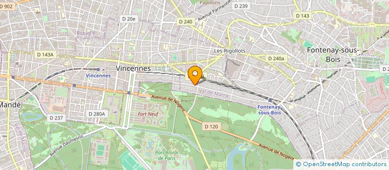 localisation de l'entreprise SCI MDB1 à FONTENAY-SOUS-BOIS