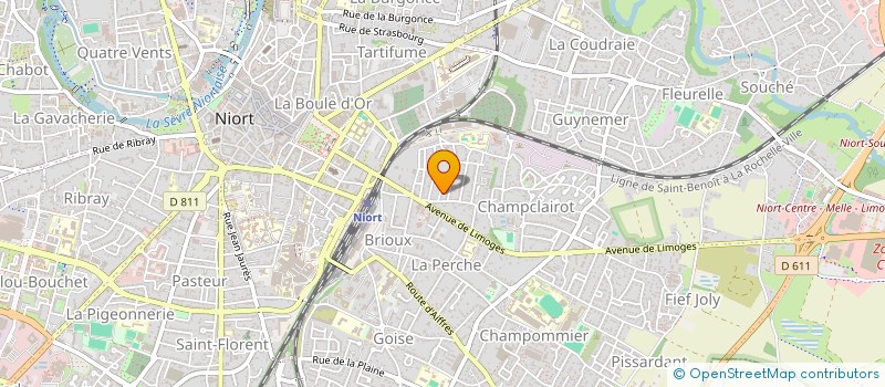 localisation de l'entreprise SCI MDBD  NIORT