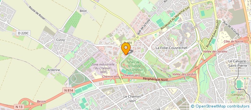 localisation de l'entreprise SCI MDBTP 14 à CAEN