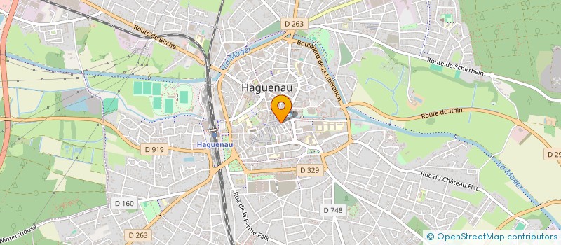 localisation de l'entreprise SCI MDCAP  HAGUENAU