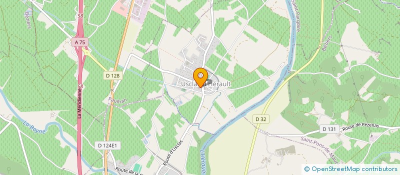 localisation de l'entreprise SCI MDD  USCLAS-D'HERAULT