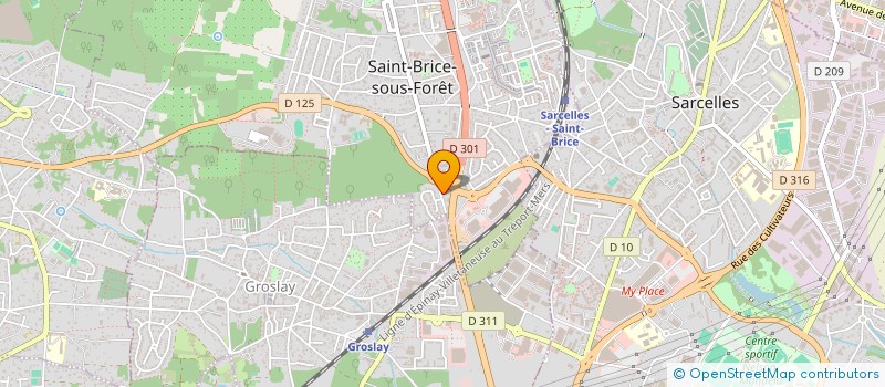 localisation de l'entreprise SCI MDD à SAINT-BRICE-SOUS-FORET