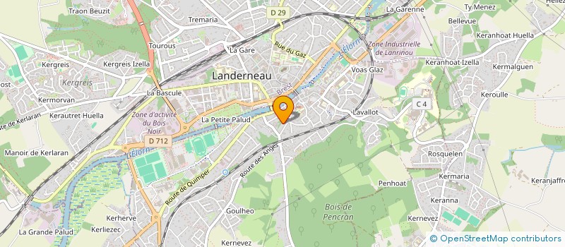 localisation de l'entreprise SCI MDDM  LANDERNEAU