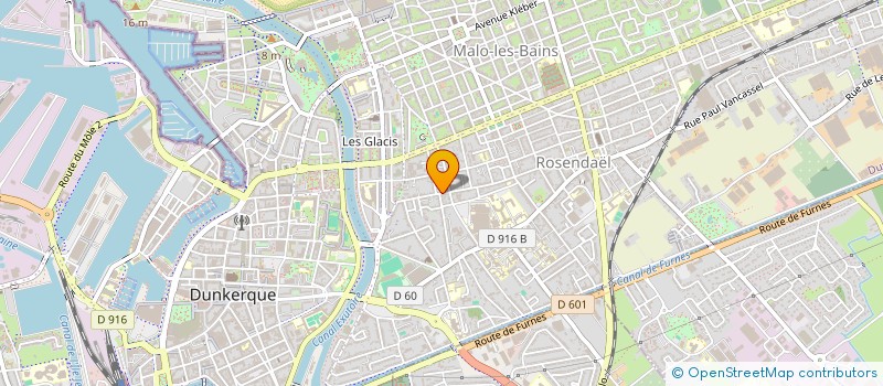 localisation de l'entreprise SCI MDF à DUNKERQUE