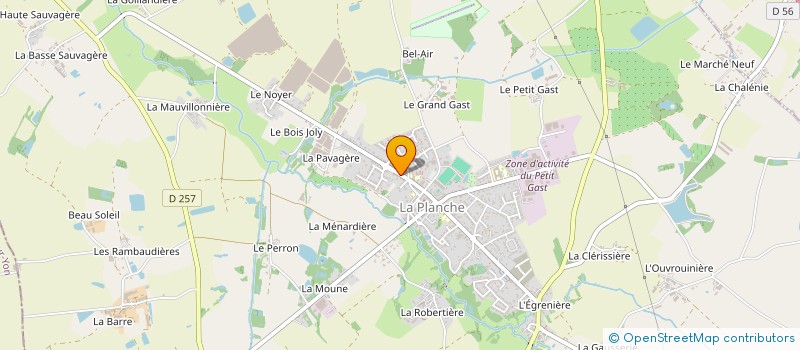 localisation de l'entreprise SCI MDF  PLANCHE (LA)