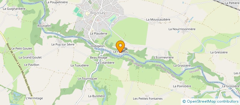 localisation de l'entreprise SCI MDF  BOUSSAY