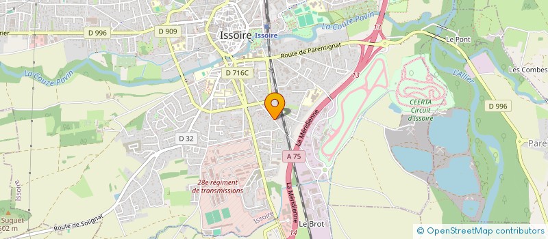 localisation de l'entreprise SCI MDF  ISSOIRE