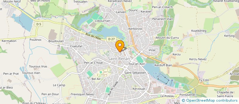 localisation de l'entreprise SCI MDF  SAINT-RENAN