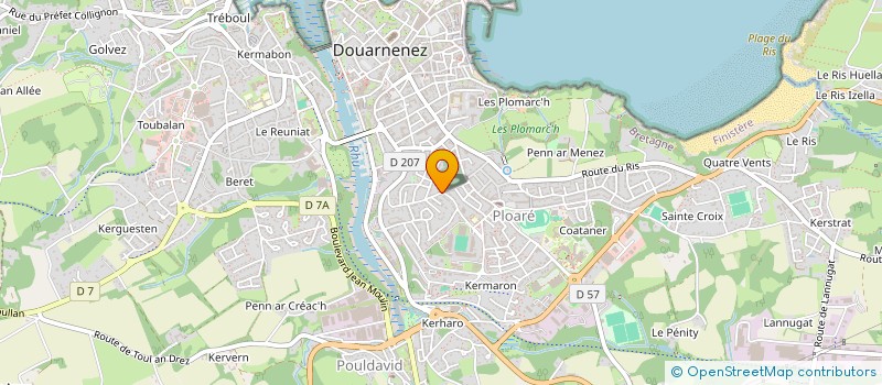 localisation de l'entreprise SCI MDG  DOUARNENEZ