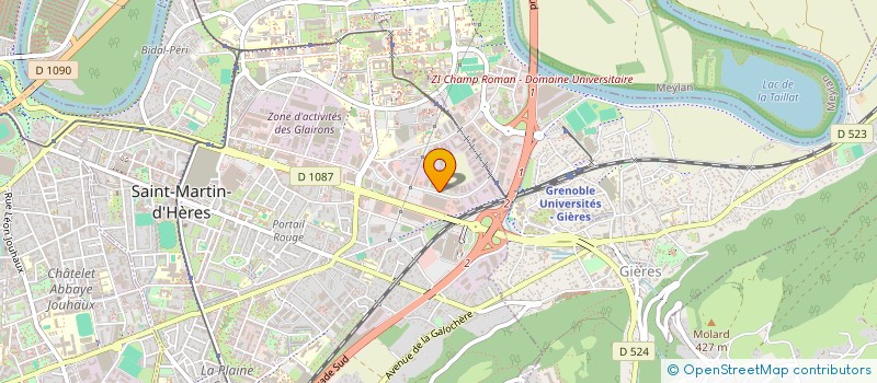 localisation de l'entreprise SCI MDI  SAINT-MARTIN-D'HERES