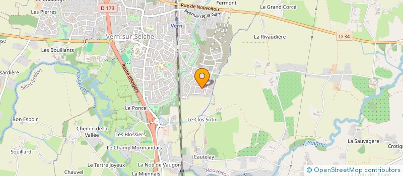 localisation de l'entreprise SCI MDJ  VERN-SUR-SEICHE