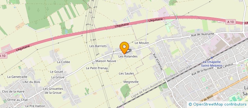 localisation de l'entreprise SCI MDJ  CHAINGY