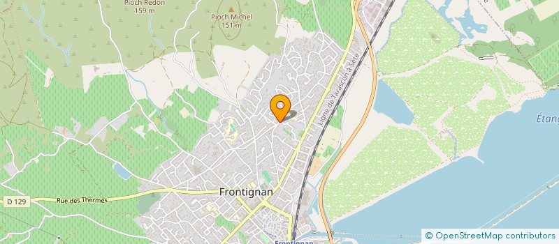 localisation de l'entreprise SCI MDJD à FRONTIGNAN