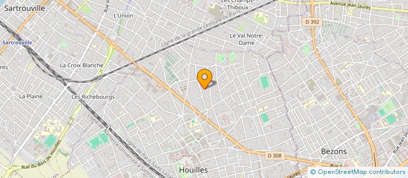 localisation de l'entreprise SCI MDJD  HOUILLES